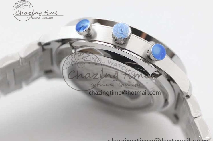 MIROTIME 0315 FastDry Portugieser Chronograph IW371615 ZF Best Edition Green Dial on SS Bracelet A7750 (Slim Movement) 7038